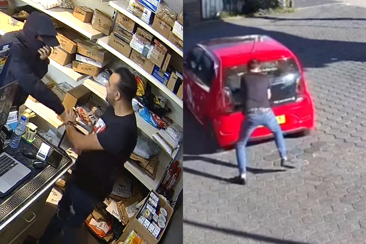 Niet snugger duo overvalt een tankstation in de ochtend, maar kassa is dan leeg