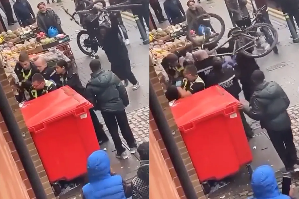Man gooit fiets naar politie en is daarna snel het haasje