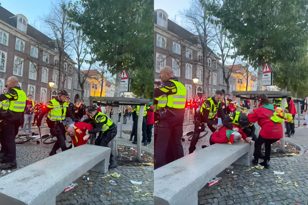 Vrouw in Oeteldonk boos op 11-11 en slaat agent met trompet