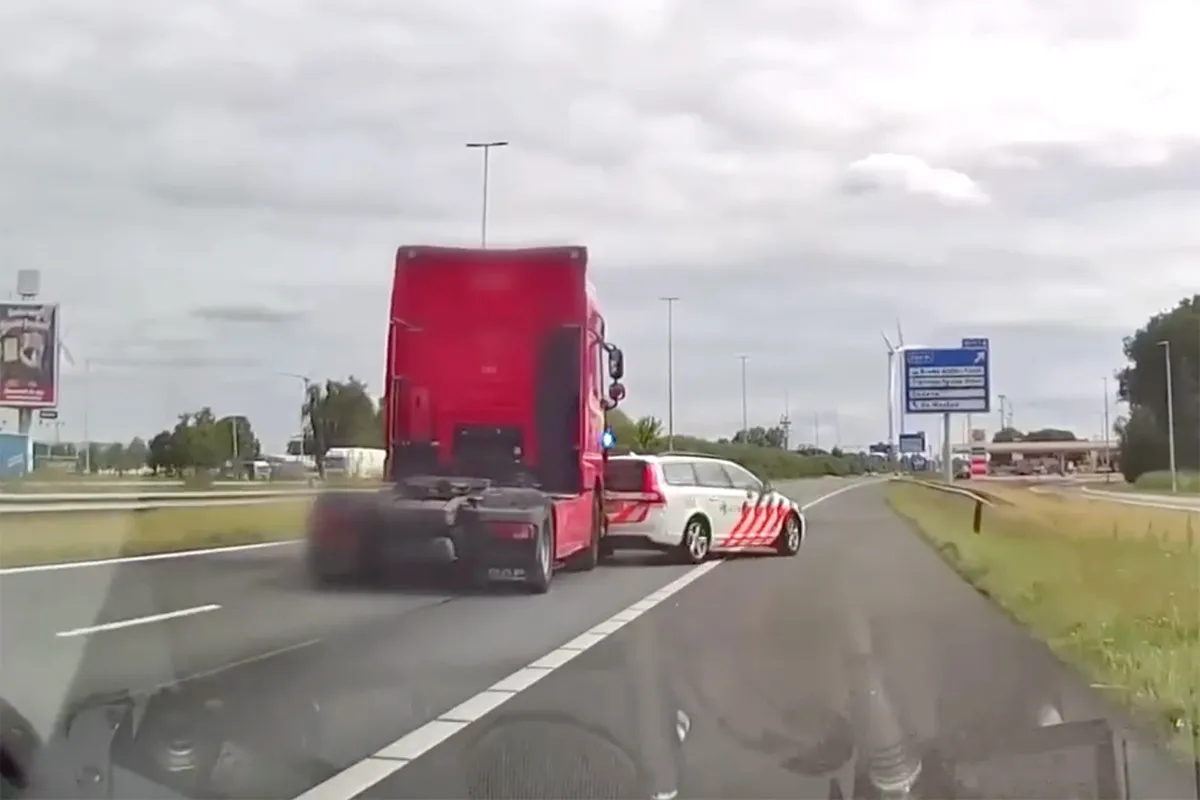 Vluchten blijkt voor deze crimineel in gestolen vrachtwagen nog geen koud kunstje