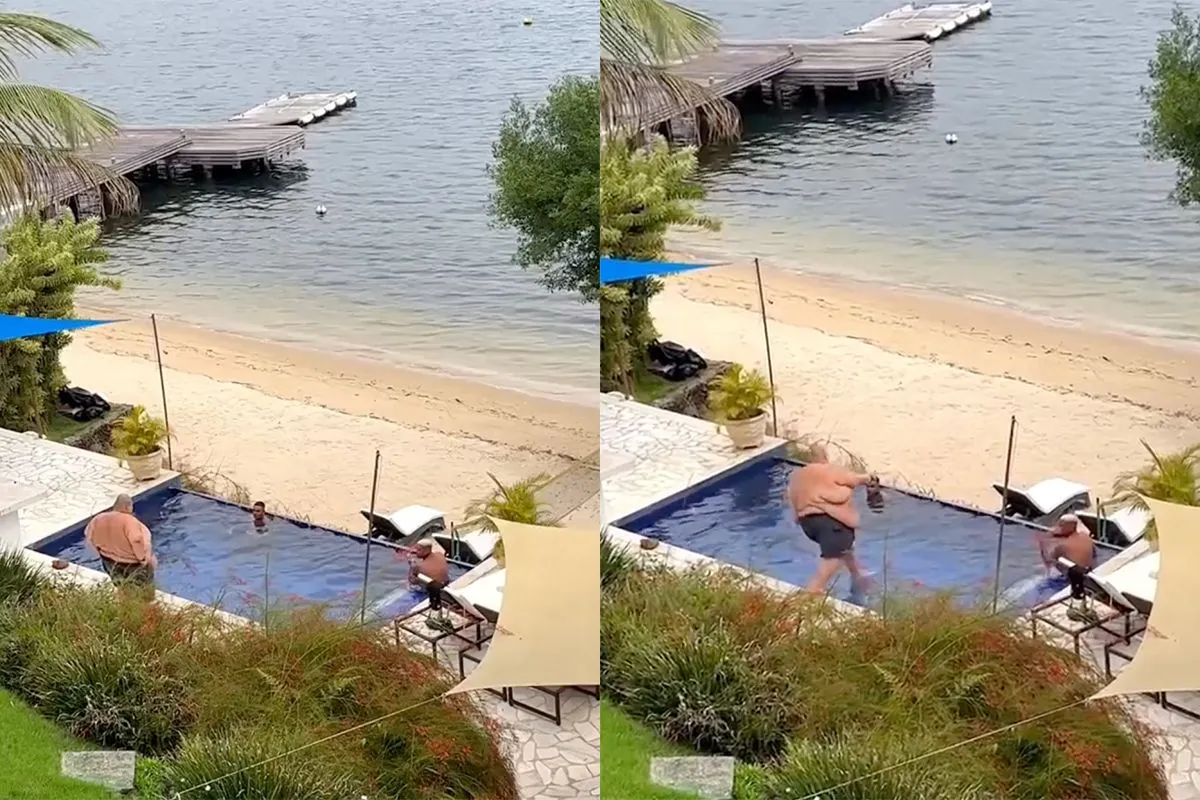 Man oefent alvast zijn bommetje voor de zomervakantie