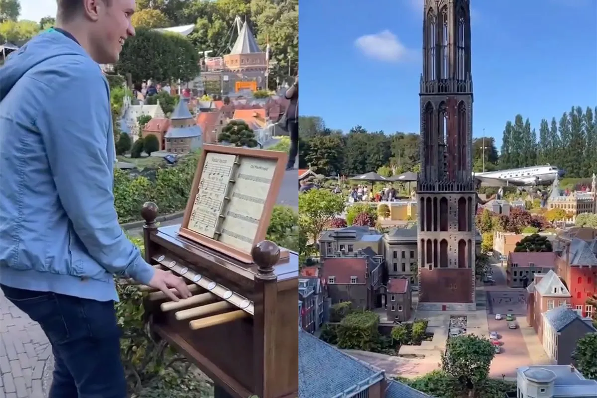 Wonderful Days gespeeld op orgel in Madurodam