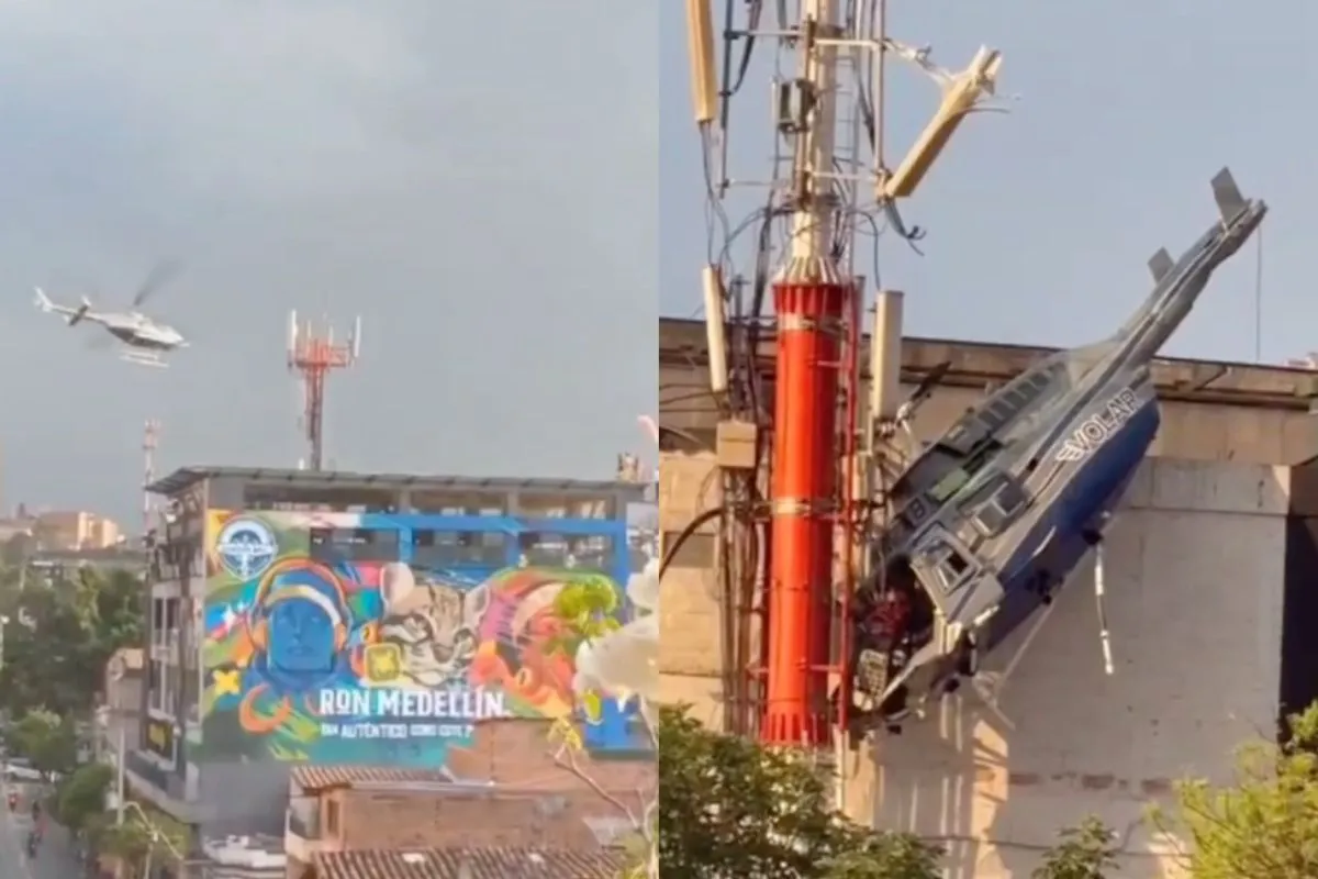 Rondvlucht boven Medellín in helikopter eindigde in een crash