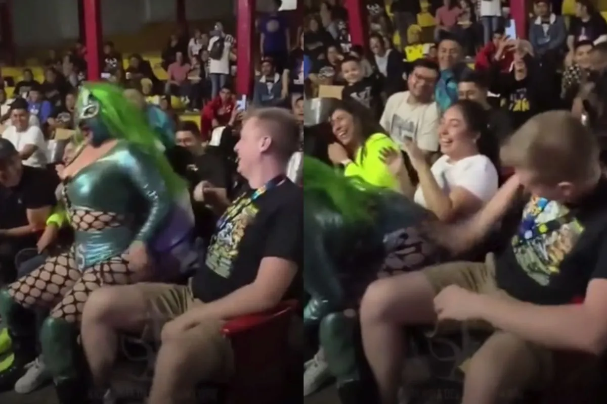 Klap op de bips kreeg direct een gevolg voor wrestling fan