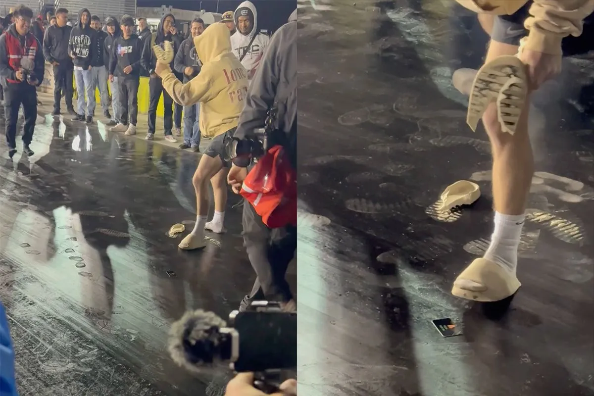 Deze Yeezy’s kunnen de vuilnisbak in na de dragrace