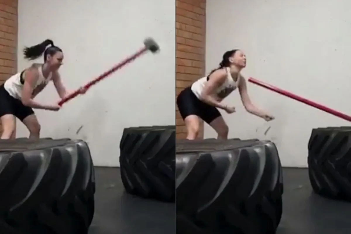 Sledgehammer workout, hoe het niet moet