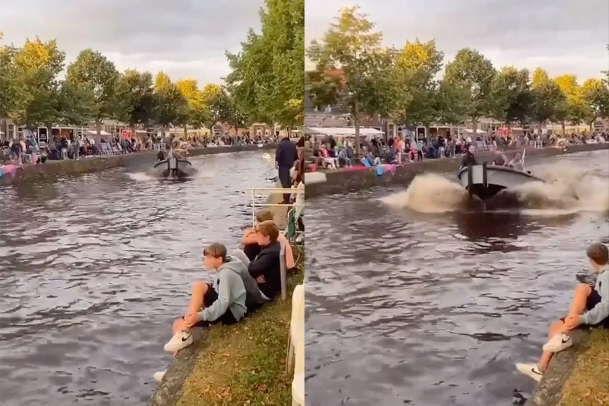 In Aldeboarn gaat bootjevaren soms een beetje anders