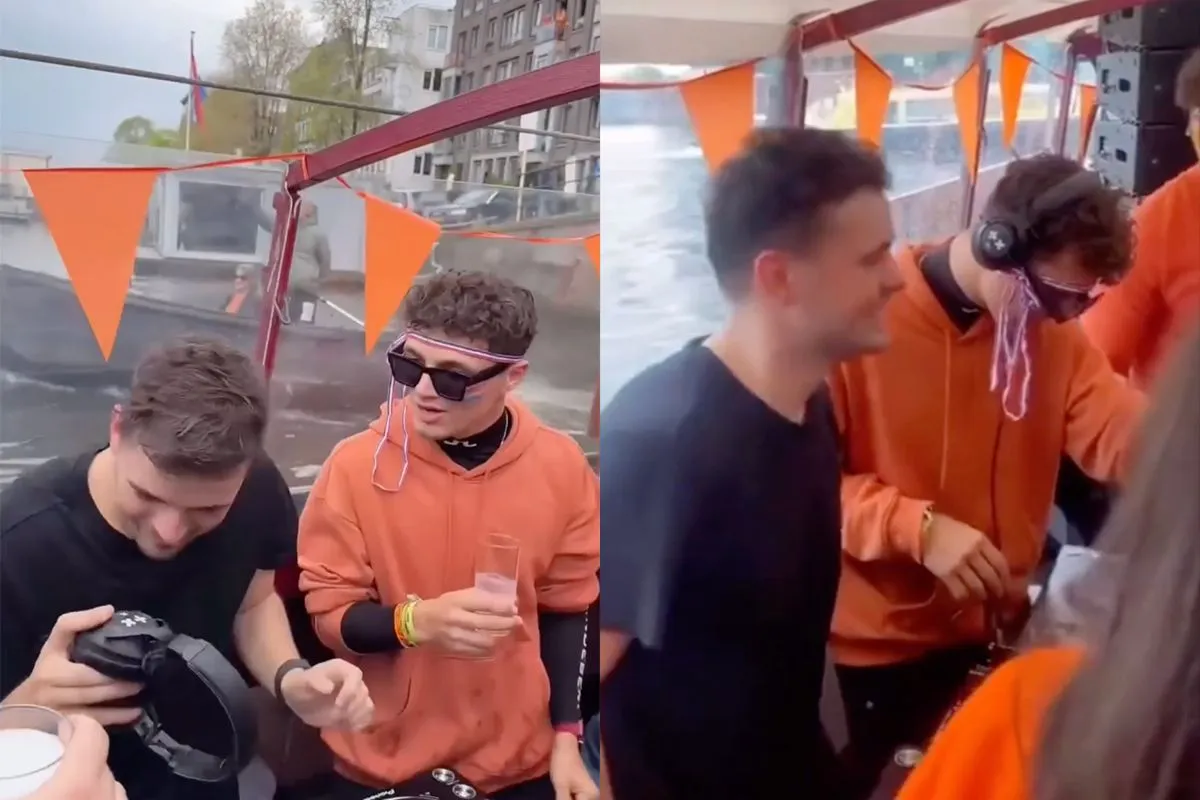 Compilatie met de beste Lando Norris beelden tijdens Koningsdag 2024