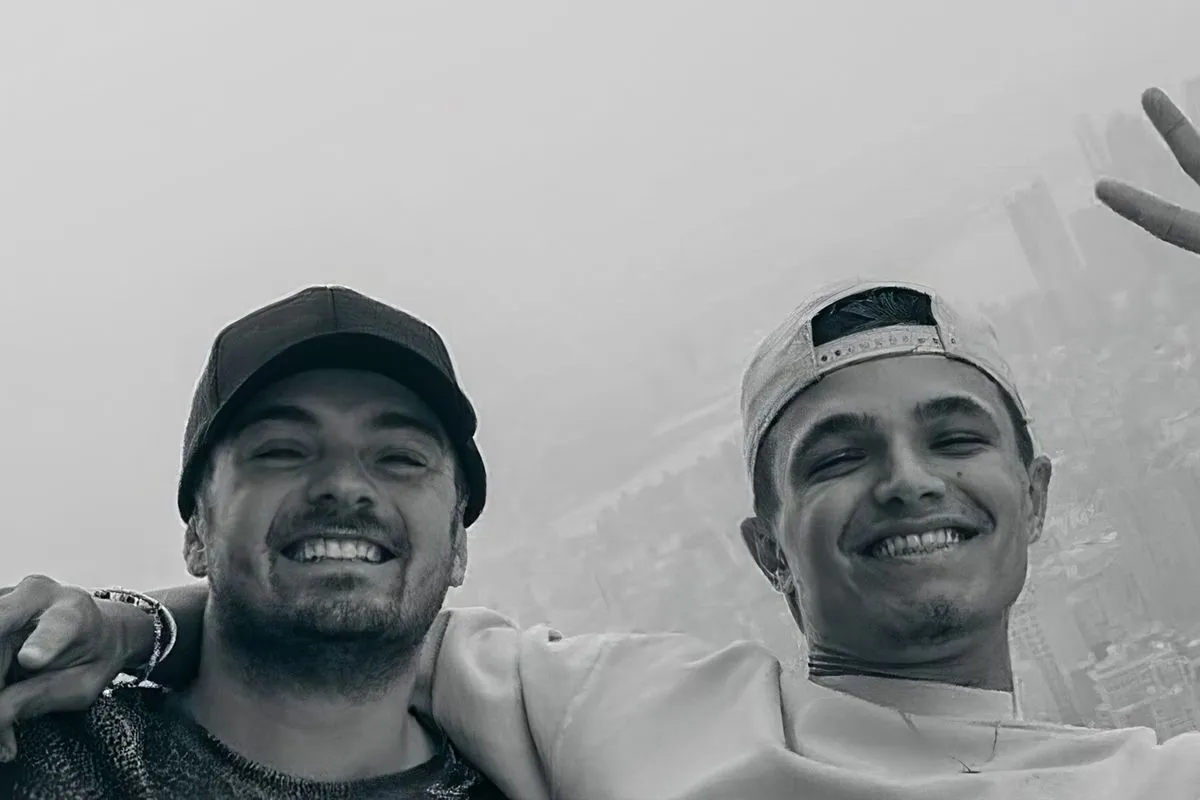 Lando Norris feliciteert jarige Martin Garrix met foto die hij later heeft verwijderd