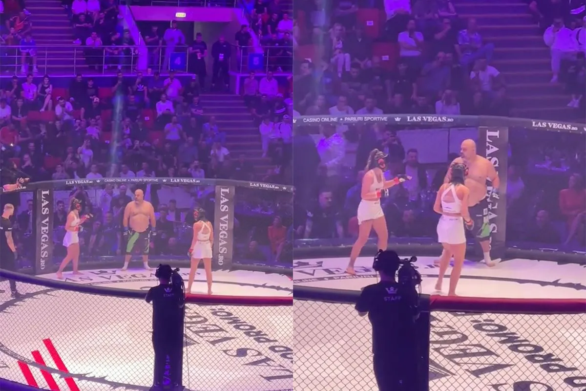Unieke MMA partij in Roemenië: Perversu neemt het op tegen de dames Bettyshor en Roxana Țuțu
