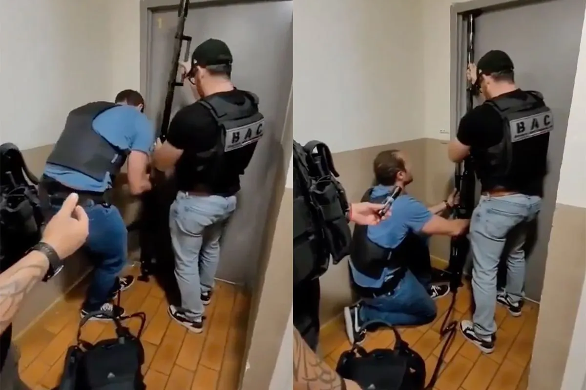 Antimisdaad brigade Franse politie breken niet alleen je deur open, maar slopen je huis