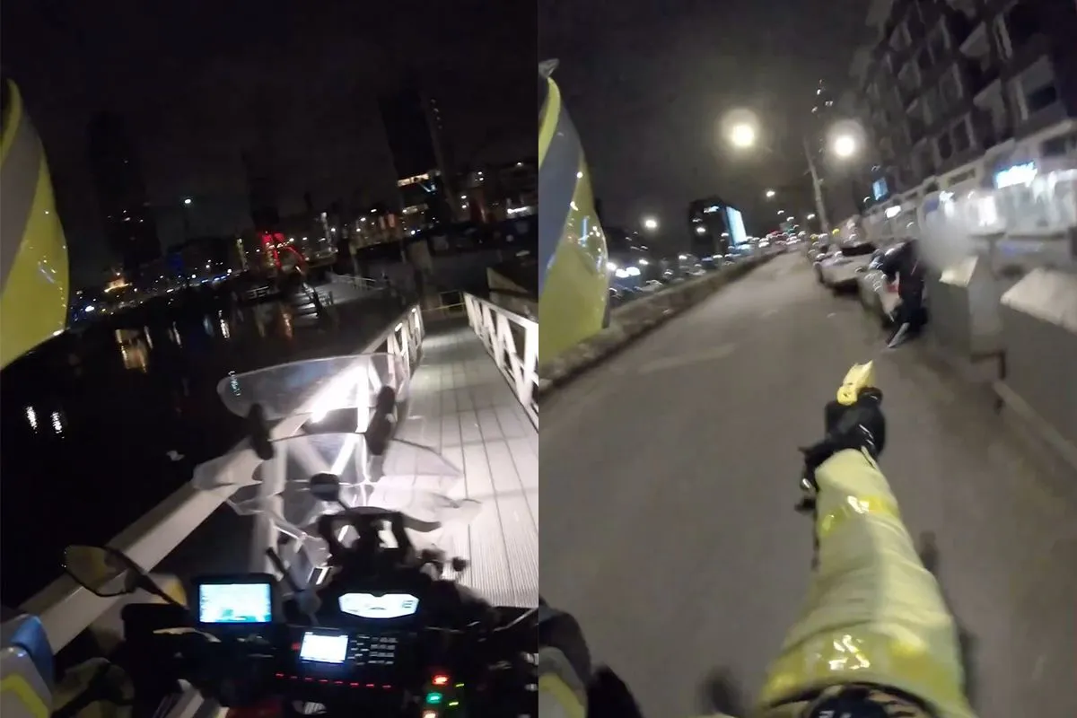 Motoragent in Rotterdam in houdt motordief aan: "Staan blijven of ik taser je"