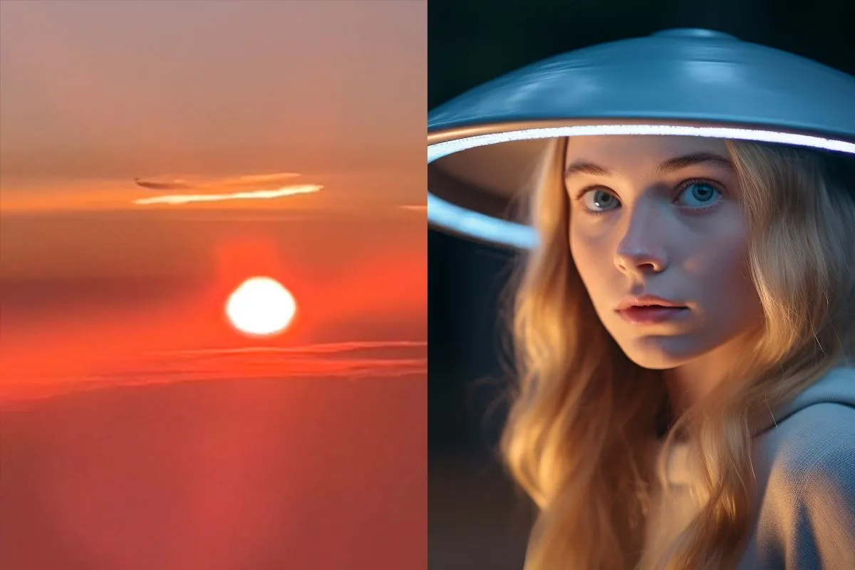 Nederlandse vrouw legt UFO vast vanuit vliegtuig