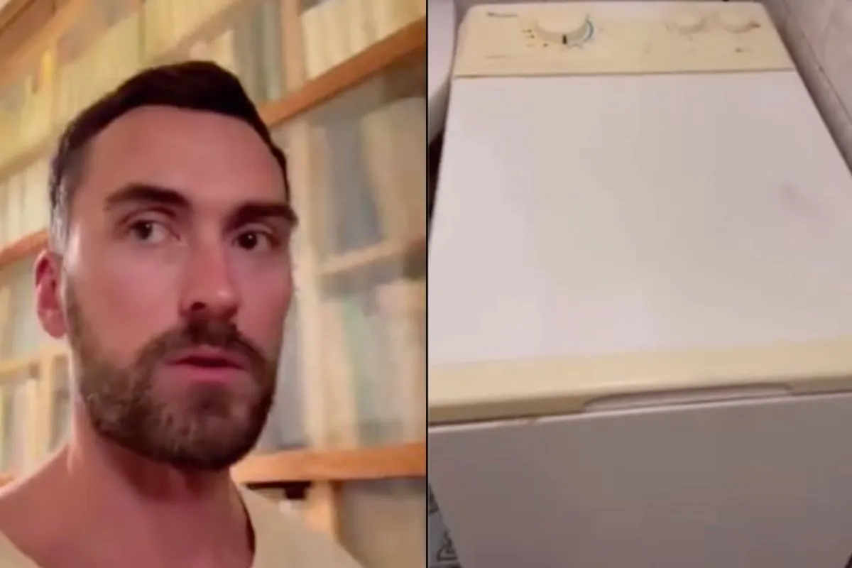 Rus lijkt nogal van wanten te weten door zijn oude wasmachine