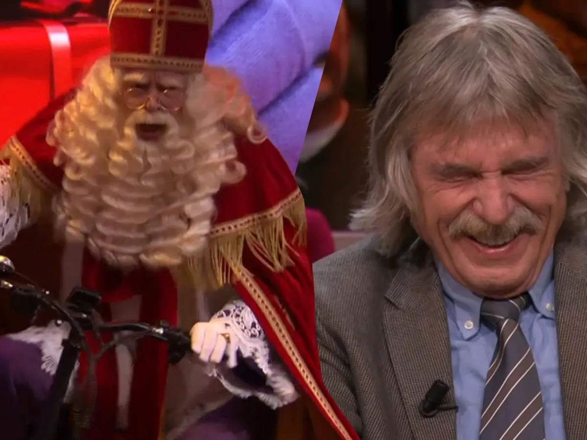 Sinterklaas komt op Fatbike studio van Vandaag Inside binnen en maakt weer wereldtelevisie