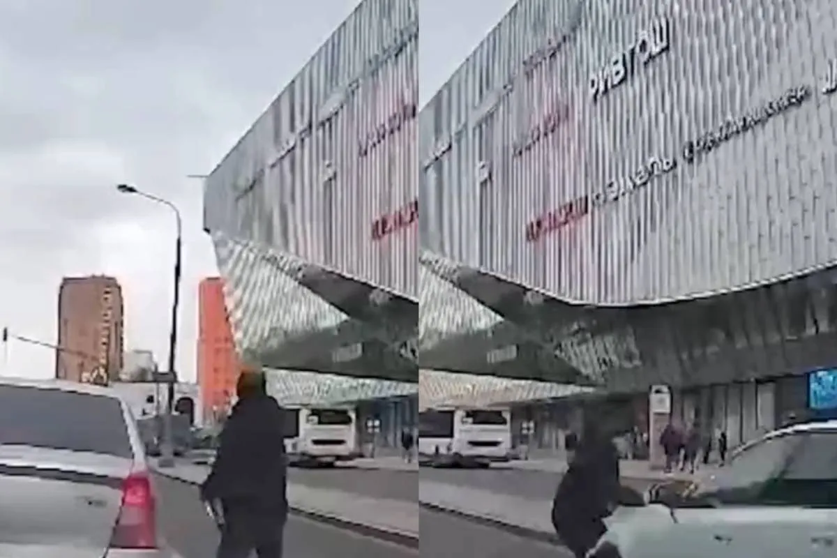 Lexus ramt voetganger in Moskou op volle snelheid – slachtoffer overleeft wonderbaarlijk
