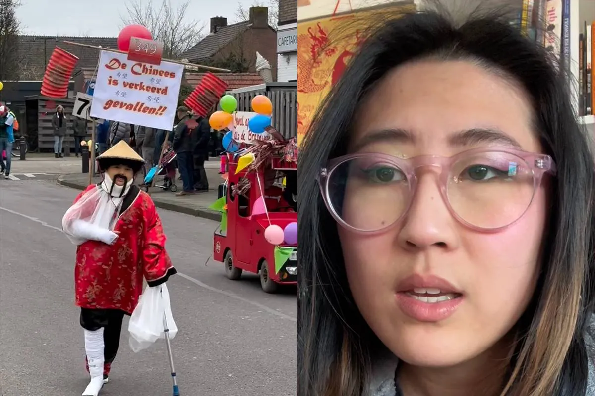 Man man man, vrouw klaagt dat "Chinees is verkeerd gevallen" carnavalsoutfit racisme is