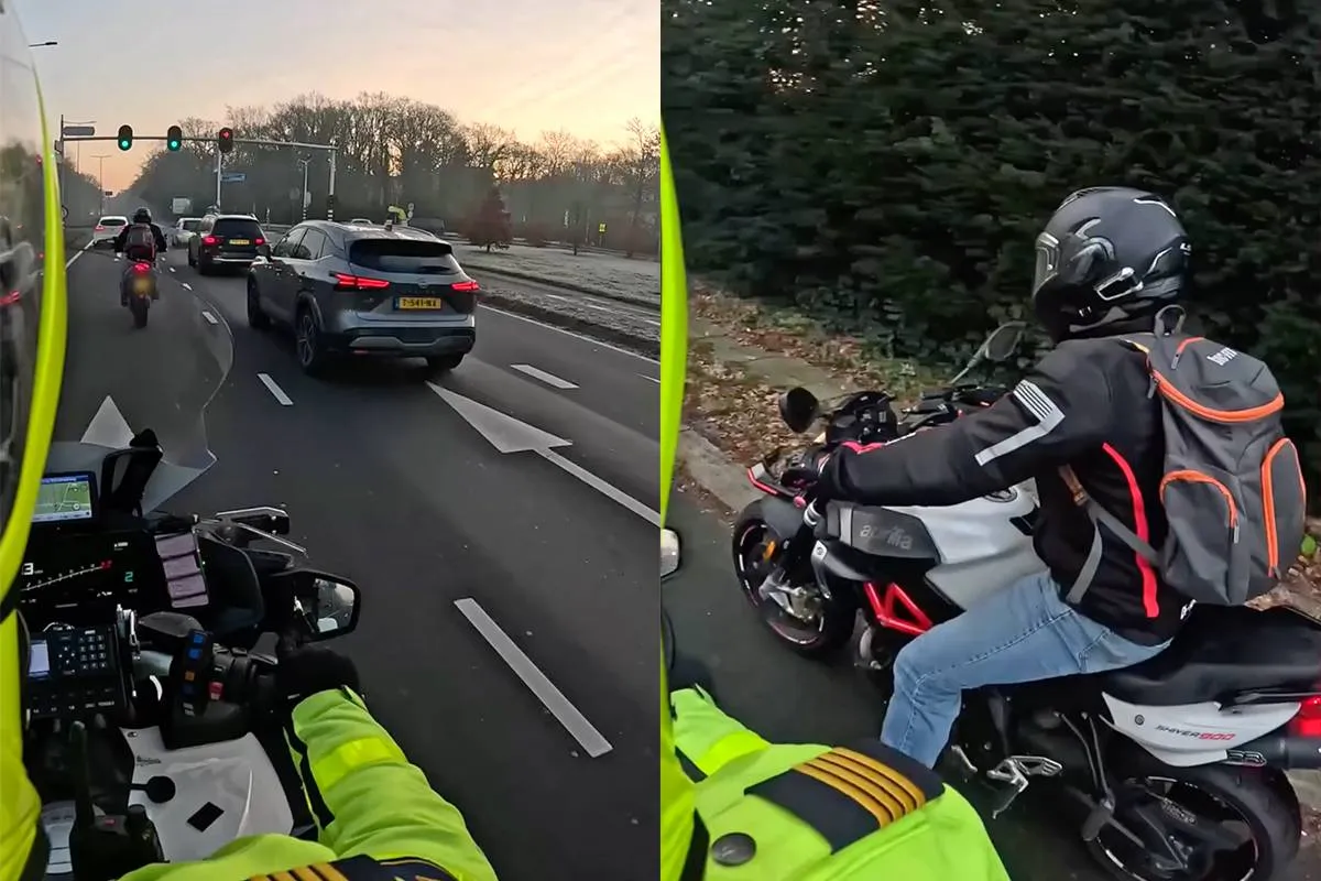 Motorrijder vraagt om aandacht en krijgt die ook van motoragent