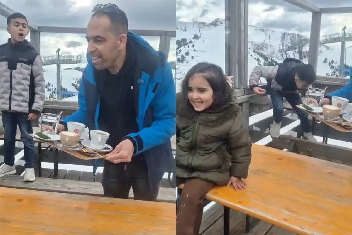 Kereltje leert dat bankjes niet zijn om op te staan