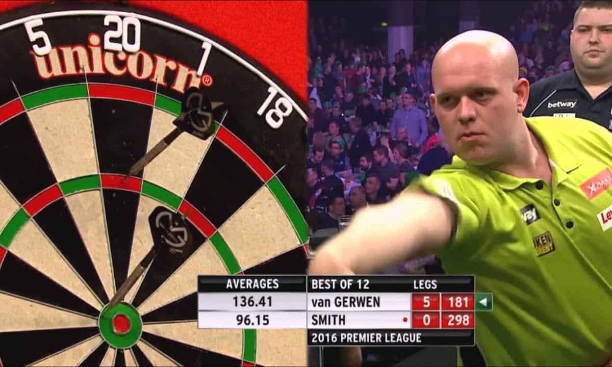 THROWBACK VIDEO: Van Gerwen wirft bei der Premier League ...