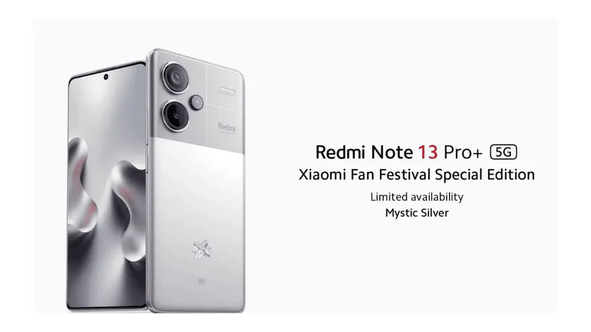 Redmi Note 13 Pro+ Receives Special Mystic Silver Color