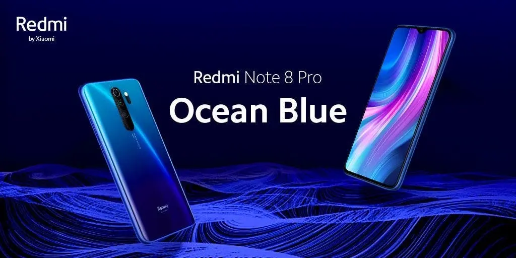 Xiaomi Redmi Note 8 pro 青 本体 Xiaomi introduces the Redmi Note 8 Pro in the new Ocean Blue color