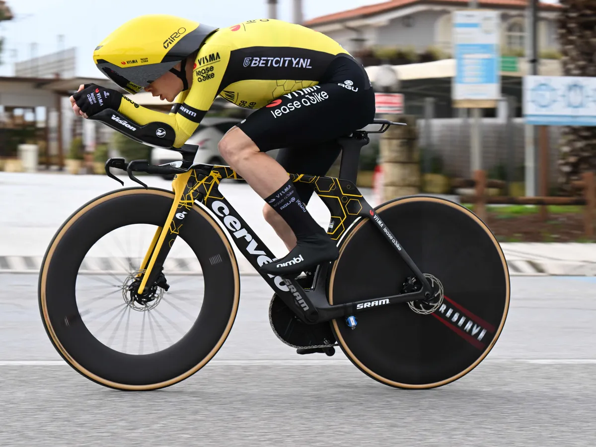 Aero position is crucial with new Visma | LAB time trial helmet