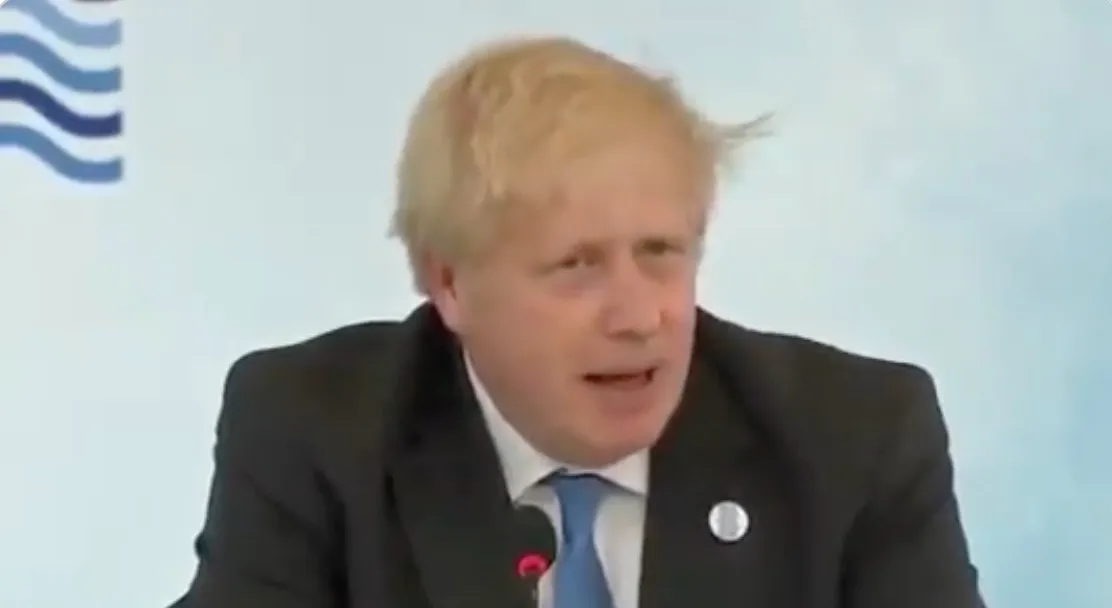 Filmpje! Boris Johnson: "We gaan Building Back Better... met meer groen, genderneutraal, en vrouwelijker!"
