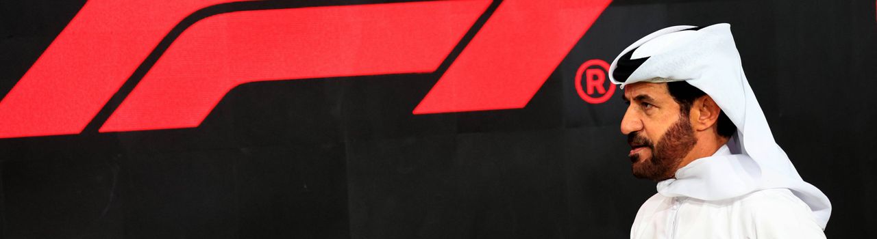 Mohammed Ben Sulayem in front of F1 logo