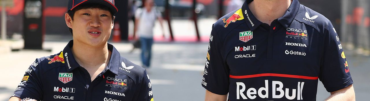 Max Verstappen et Yuki Tsunoda