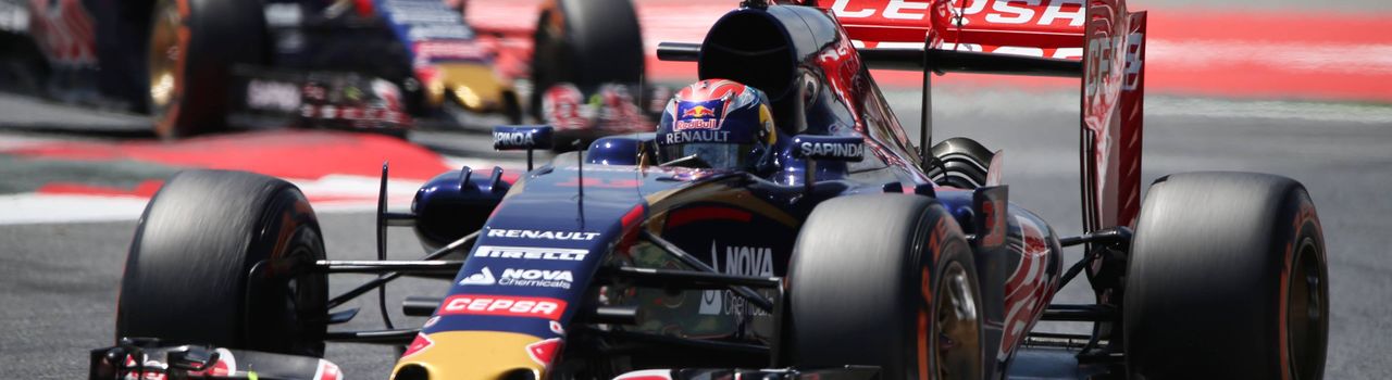 Max Verstappen et Carlos Sainz chez Toro Rosso au GP d'Espagne de 2015