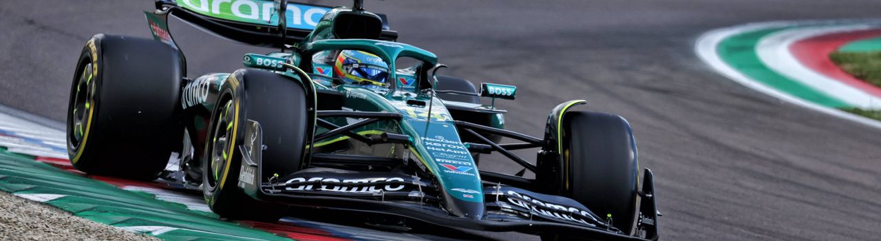 Fernando Alonso obtenant son meilleur résultat en qualifications depuis le Japon 2024, à Imola.