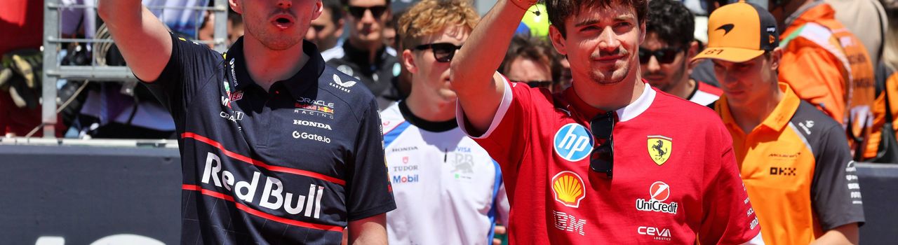 Max Verstappen, Charles Leclerc