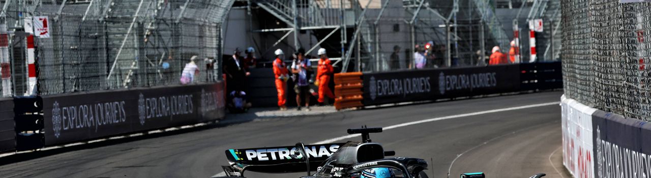 George Russell pendant le Grand Prix de Monaco