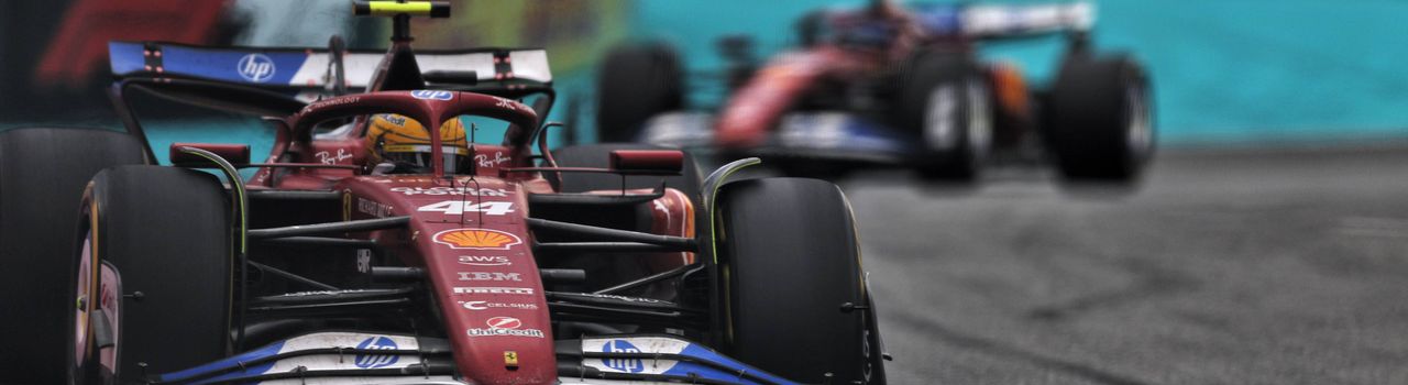 Ferrari no pudo respaldar el P3 de Hamilton en la carrera sprint, con él y Leclerc muy detrás del resto de la parrilla