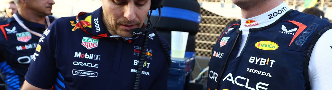 Max Verstappen en Gianpiero Lambiase