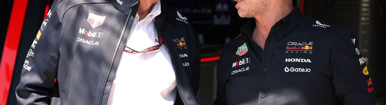 Helmut Marko, Christian Horner in Imola
