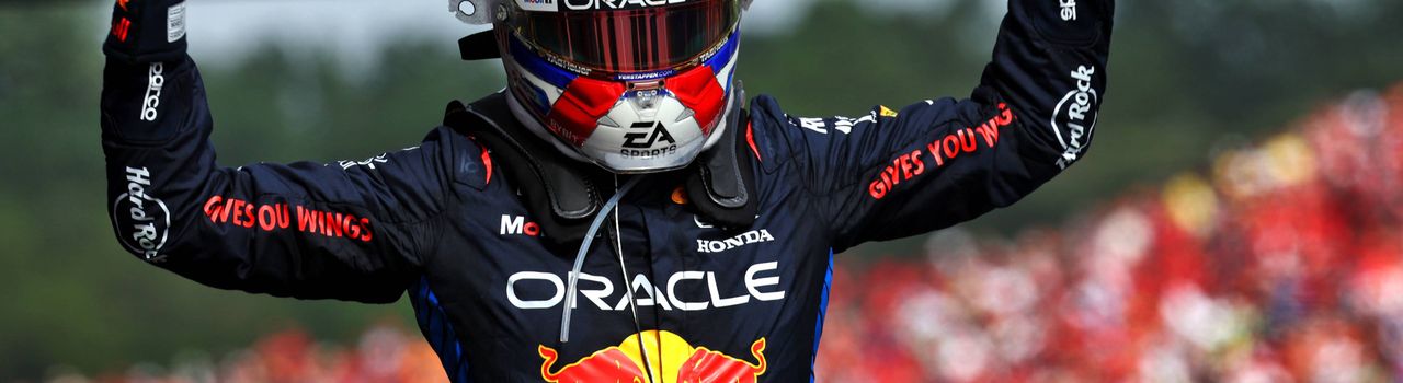 Max Verstappen après sa victoire à Imola en 2024