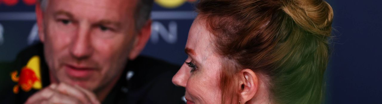 Christian Horner and wife Geri Halliwell-Horner