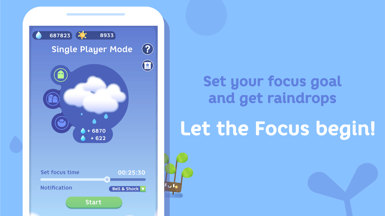 Afgeleid door je smartphone? Gebruik de gratis Focus Plant-app