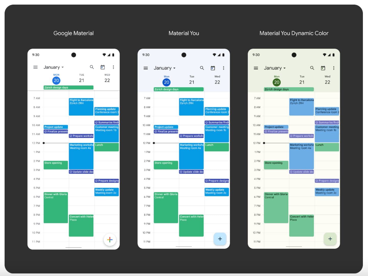 Google rolt Material You-design uit voor Gmail, Drive en meer