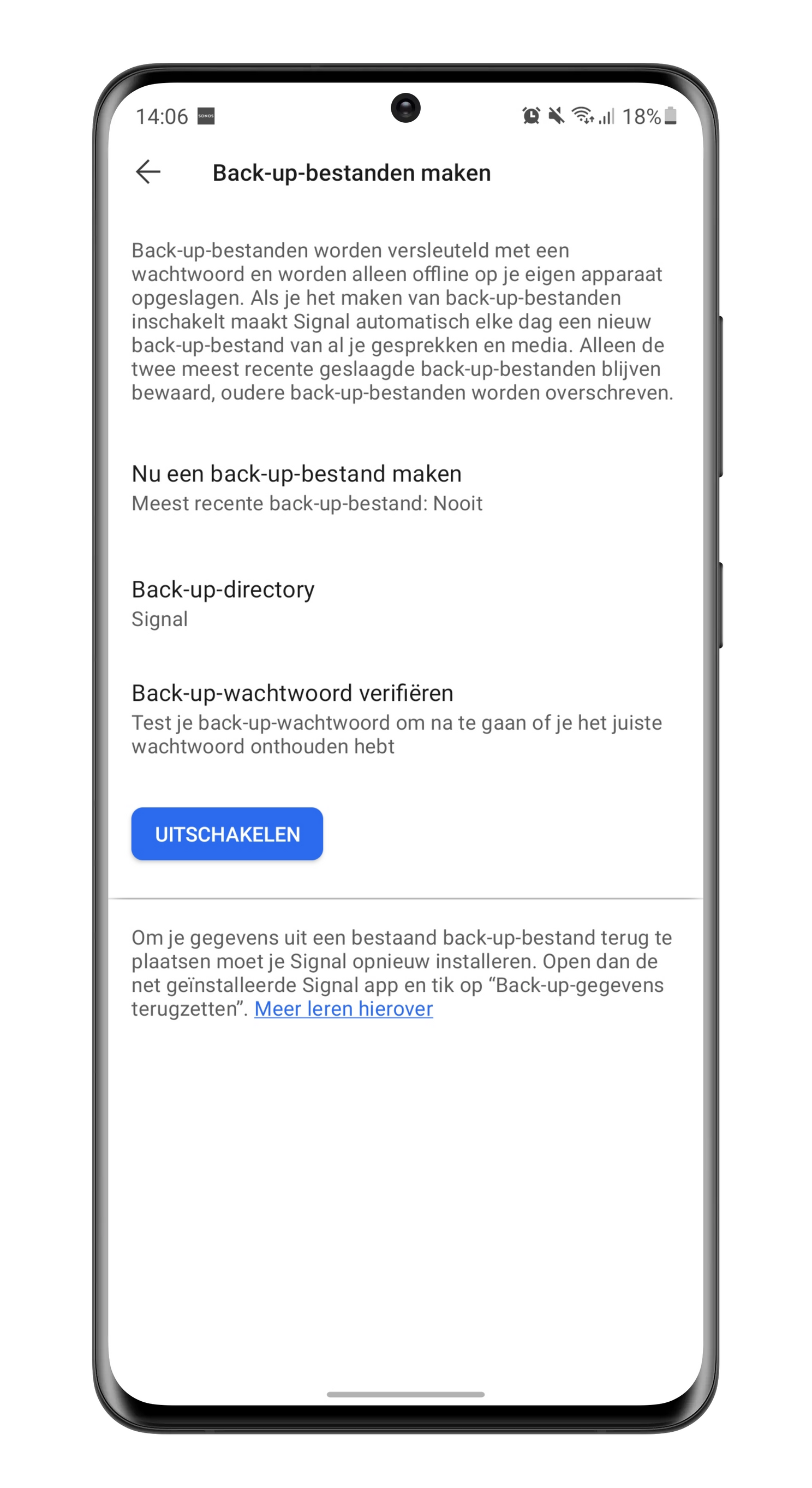 Signal-tip: zo schakel je automatische back-ups van gesprekken in