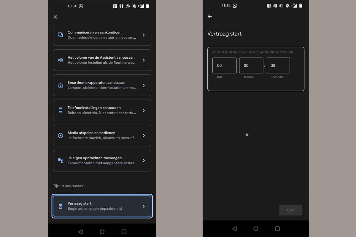 Je kunt nu met kortere vertraging Google Assistent-routines instellen