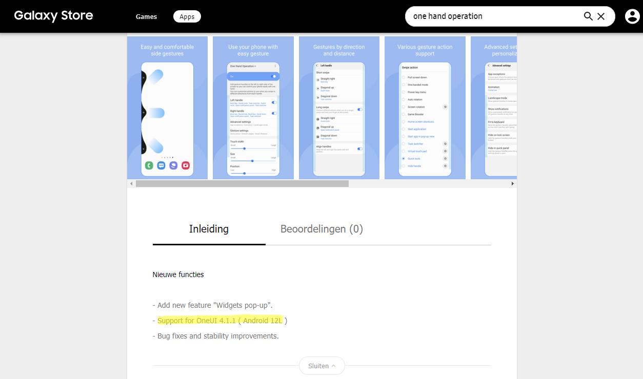 'Samsung One UI 4.1.1-update met Android 12L onderweg'