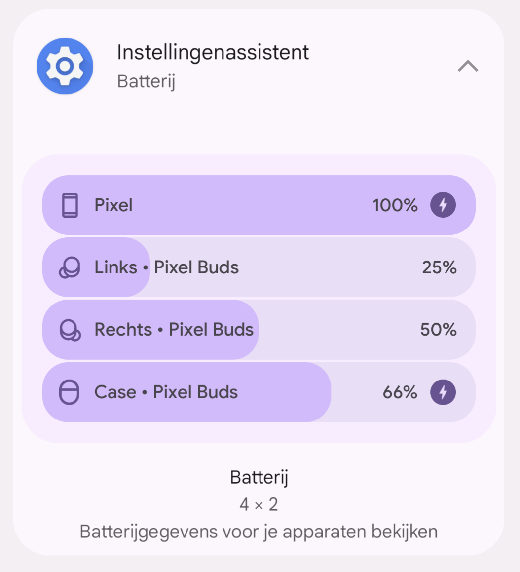 Pixel-batterijwidget komt met tijdsindicatie voor resterende accuduur