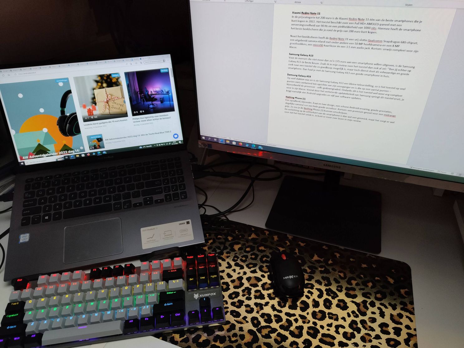 Zo zien de virtuele kantoren van de Androidworld-redactie eruit