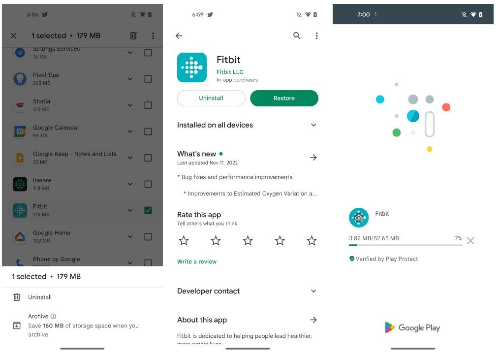 Ongebruikte Android-apps archiveren in de Play Store