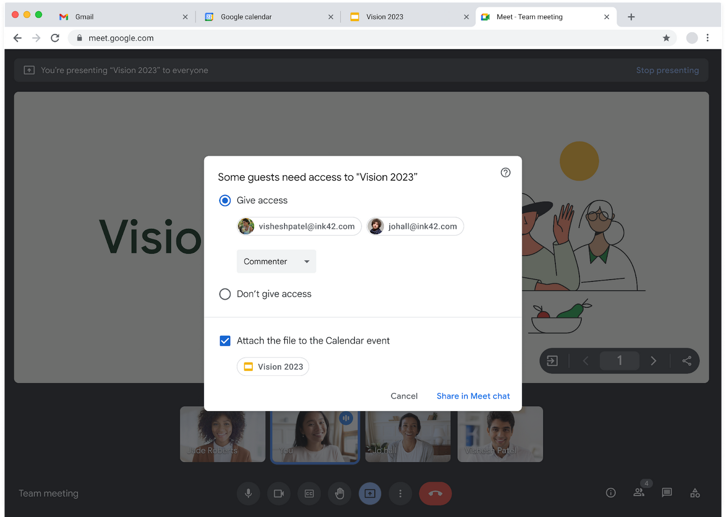 Bestanden delen in Google Meet is nu nog eenvoudiger