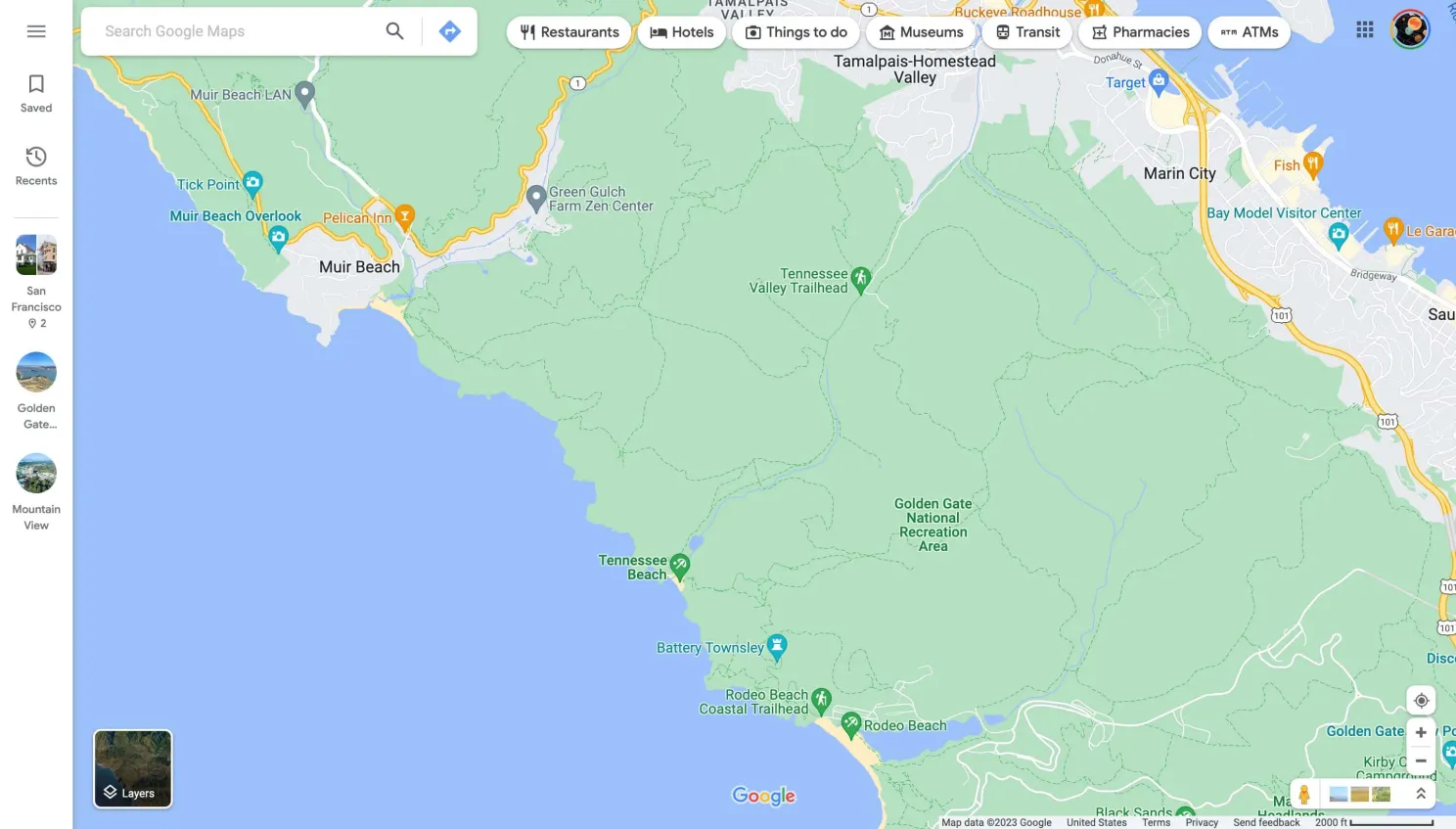 Google Maps test slimmere 'recente locaties'-balk