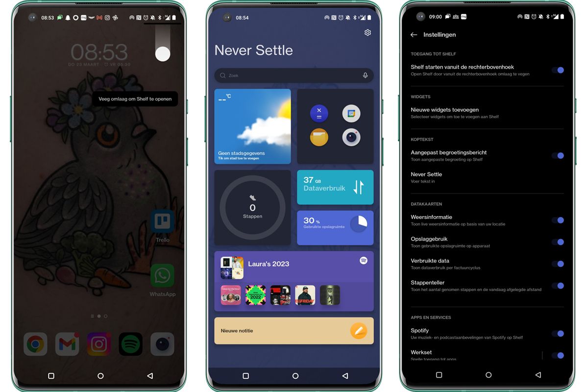 OnePlus Shelf uitzetten, zo doe je dat
